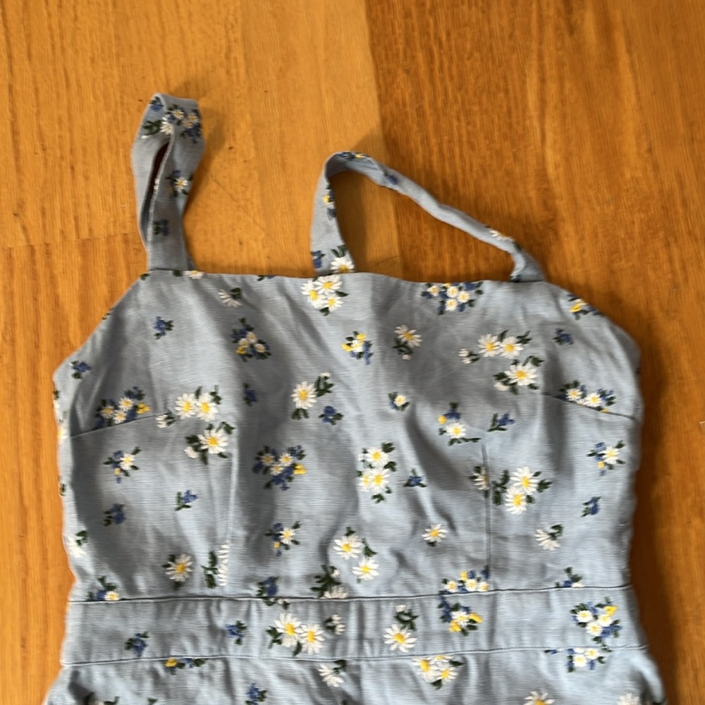 Reformation Blue Floral Dress - Picture 2 of 8